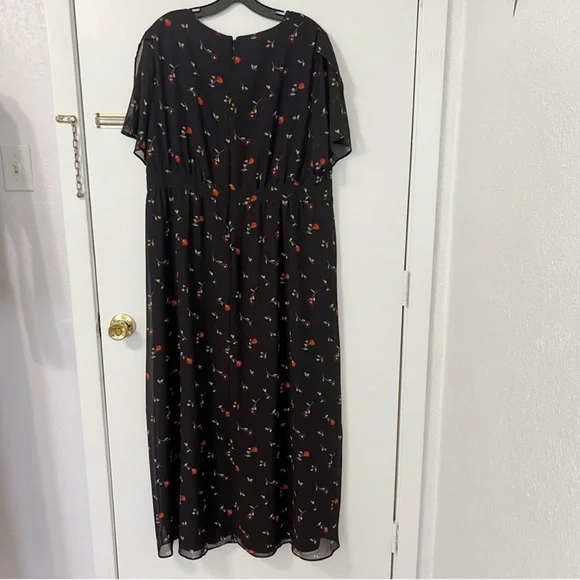 Madewell Black and Red Maxi Dress - Picture 7 of 11